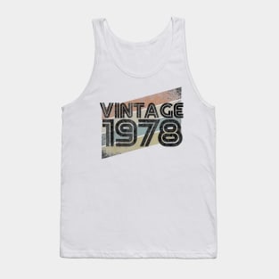 Vintage 1978 Retro 42th Gift 42 Yrs Years Old Tank Top